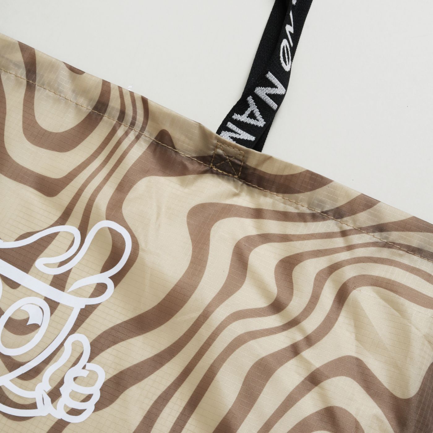 TOTE BAG - NYLON - COFFEE LOGO ROME